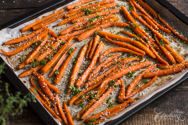 Honey Roasted Carrots Thanksgiving Recipe
