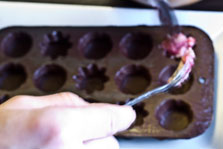 chocolate raspberry candy step 18
