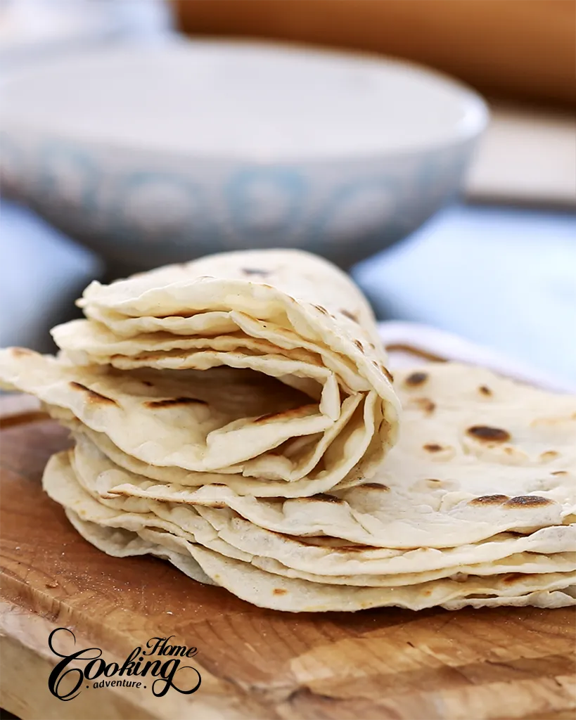 homemade flour tortillas