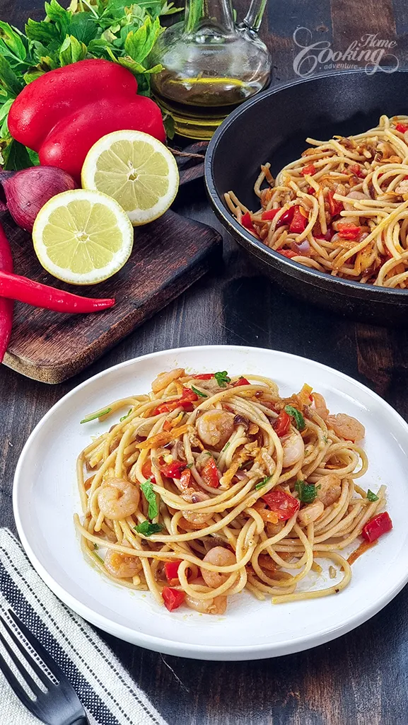Shrimp Spaghetti 