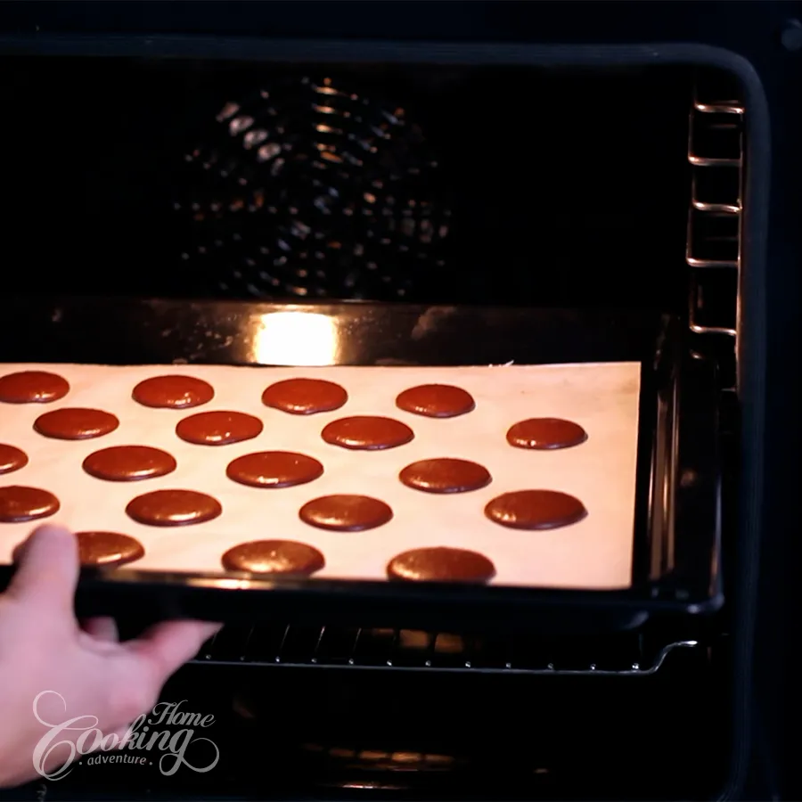 Chocolate Macarons – French Meringue Method - step20