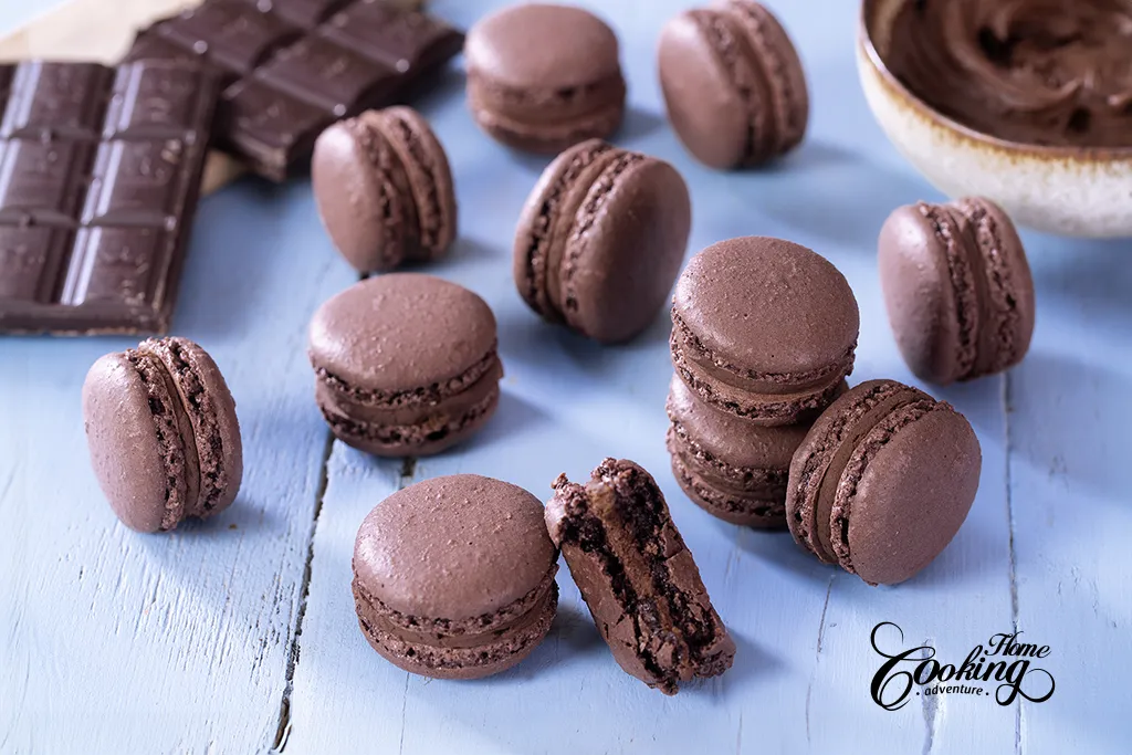 Chocolate Macarons - French Meringue Method