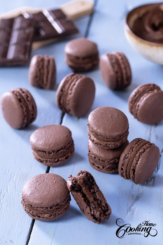 French Chocolate Macarons 