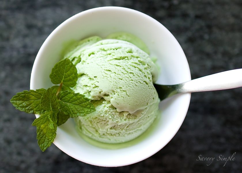 basil mint ice cream