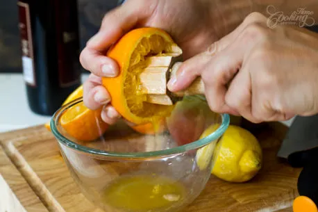 Red Wine Sangria step1