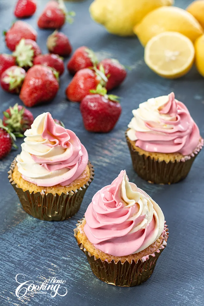 Strawberry Lemon Cupcakes