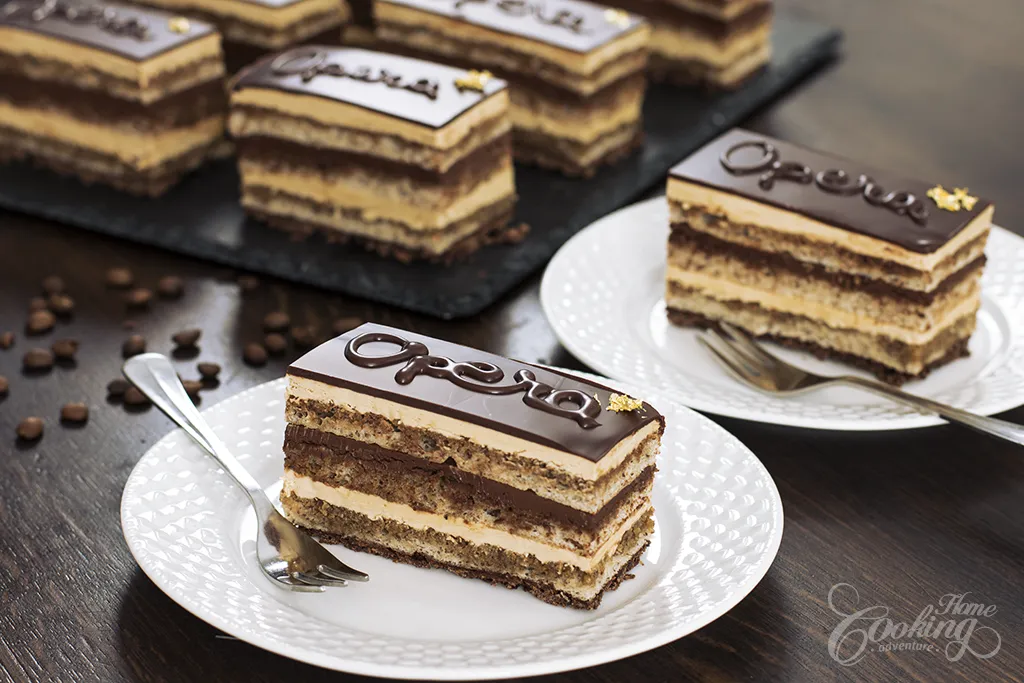 Opera Cake – French Chocolate Coffee Cake Recipe - main1