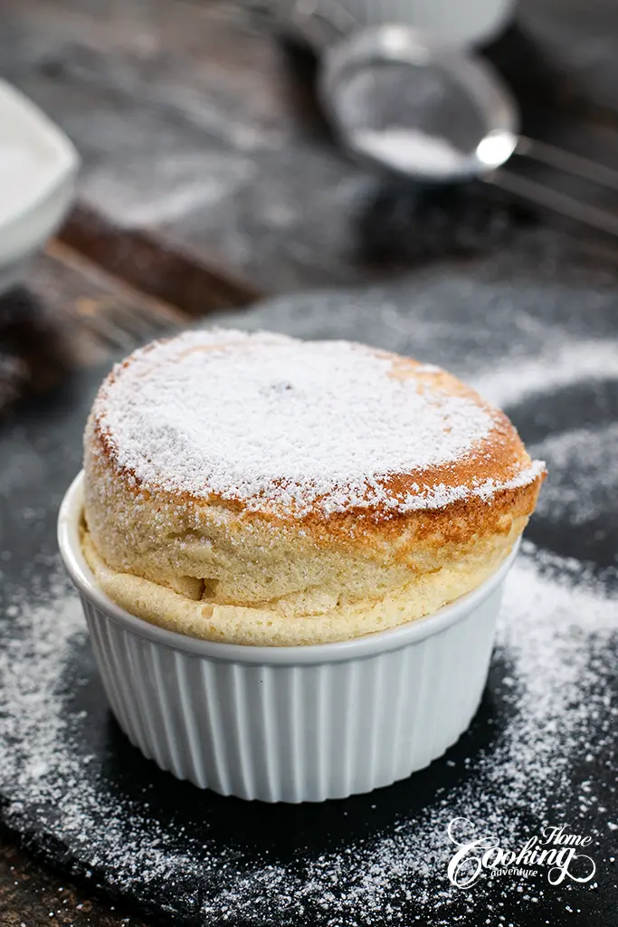 Imagen Vertical de Soufflé de Vainilla