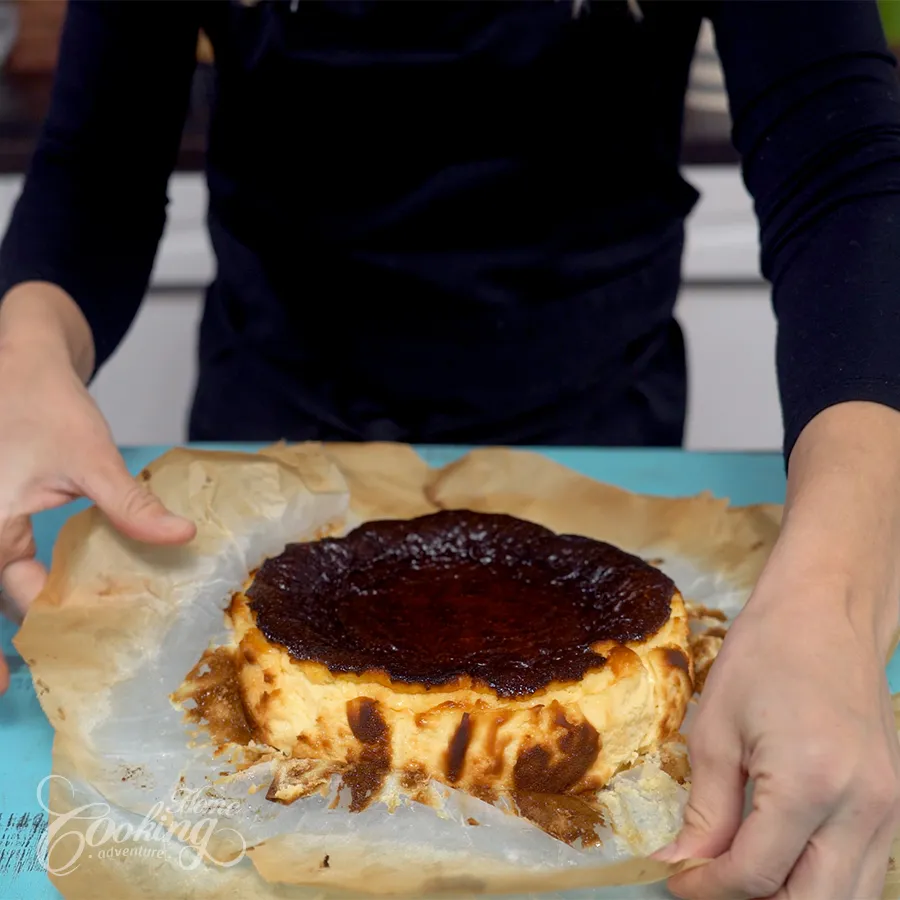 burnt basque cheesecake - step16