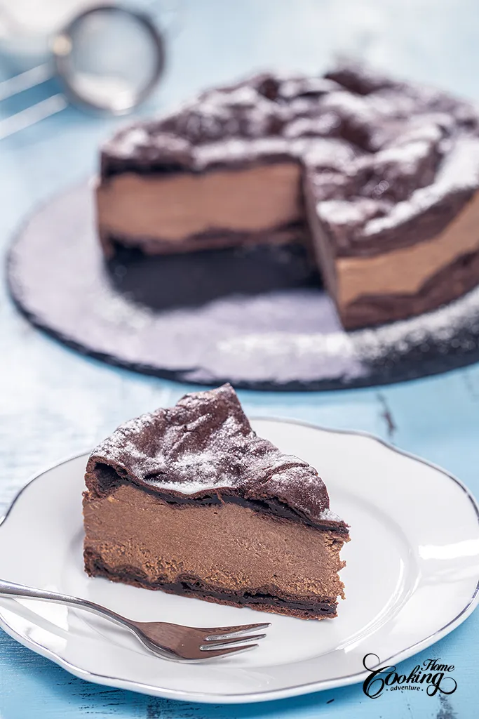 Chocolate Eclair Cake - Chocolate Karpatka Vertical Image