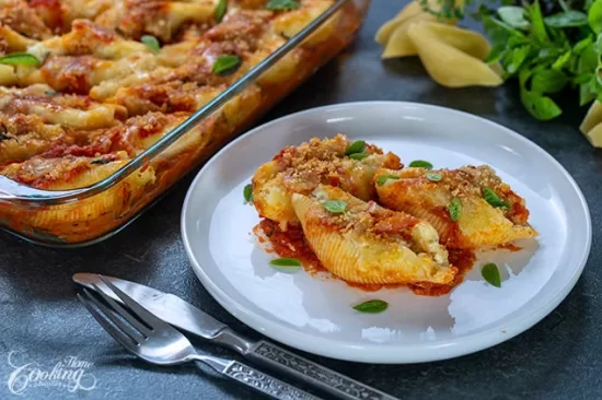 Easy Three Cheese Stuffed Shells