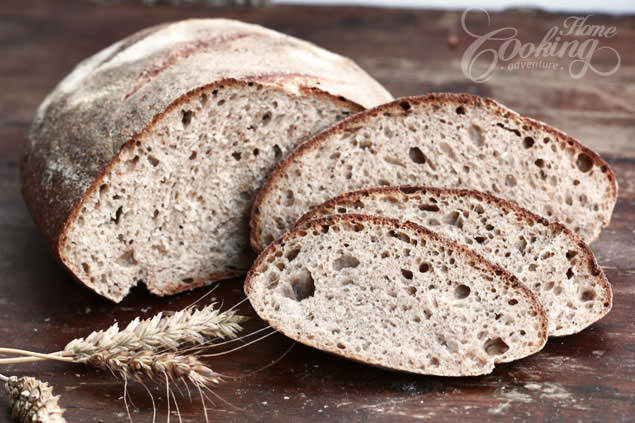 50 Percent Whole-Wheat Sourdough Bread