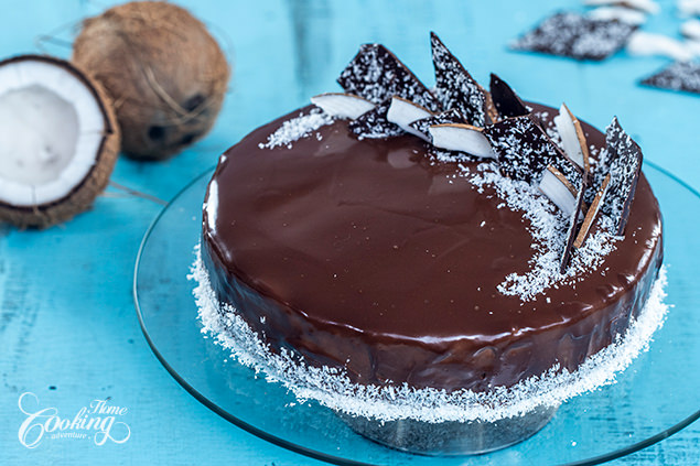 Chocolate Coconut Bounty cake  Amiras Pantry