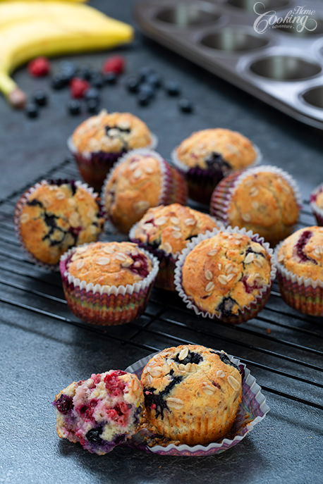 Breakfast Muffins - Refined Sugar Free Muffins Slice