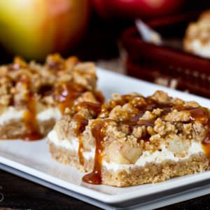 Caramel Apple Cheesecake Bars