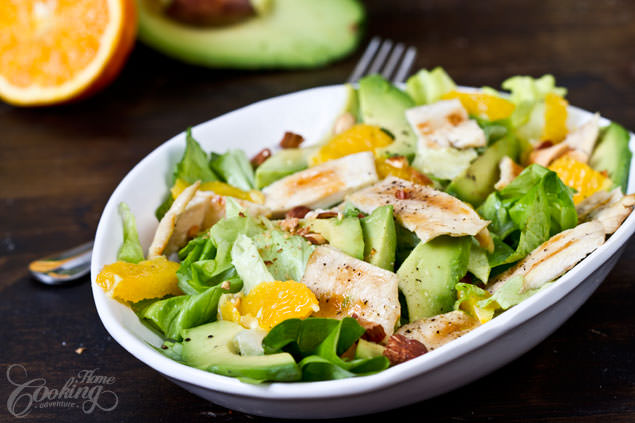 Chicken, Avocado and Orange Salad