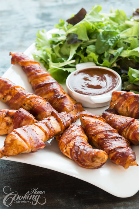 Bacon Wrapped Chicken Vertical