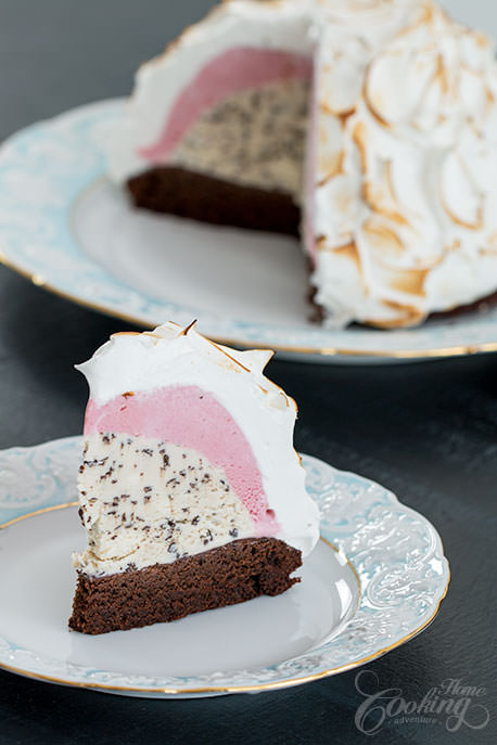 Baked Alaska Slice