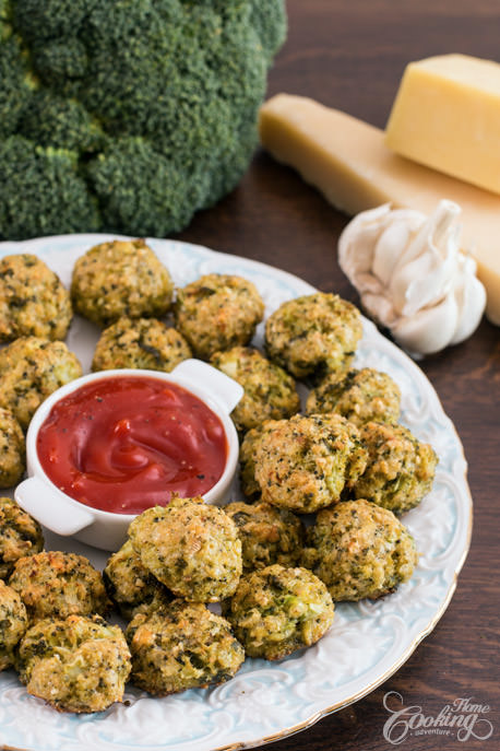 Broccoli Cheese Balls Vertical