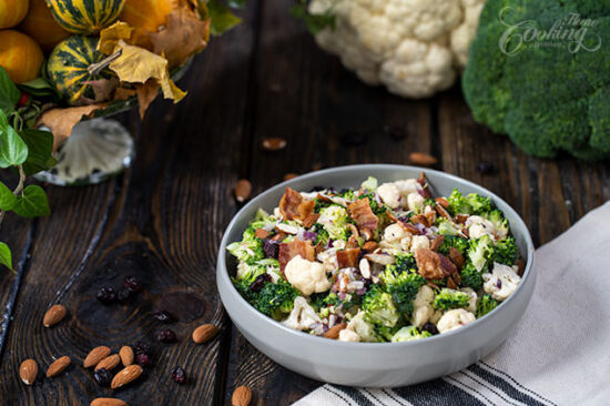 Broccoli Cauliflower Salad