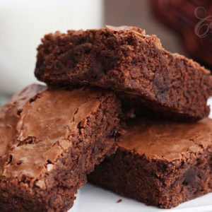 Double Chocolate Brownies - moist and fudgy