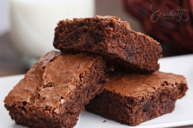 Double Chocolate Brownies - moist and fudgy