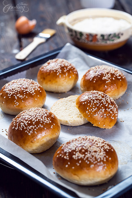 Easy Burger Buns Slice