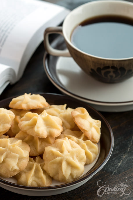 Butter Cookies (Pastisetas) Closeup