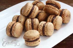 cappuccino French macarons
