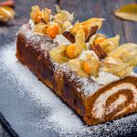 Caramel Pecan Pumpkin Roll