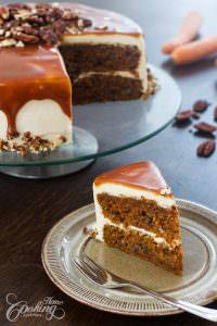 Caramel Carrot Cake slice