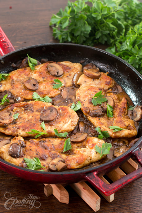 Chicken Marsala on Skillet