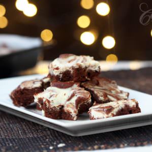 Chocolate and Cream Cheese Marbled Brownies