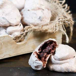 Chocolate Walnut Clouds with Cocoa Nibs