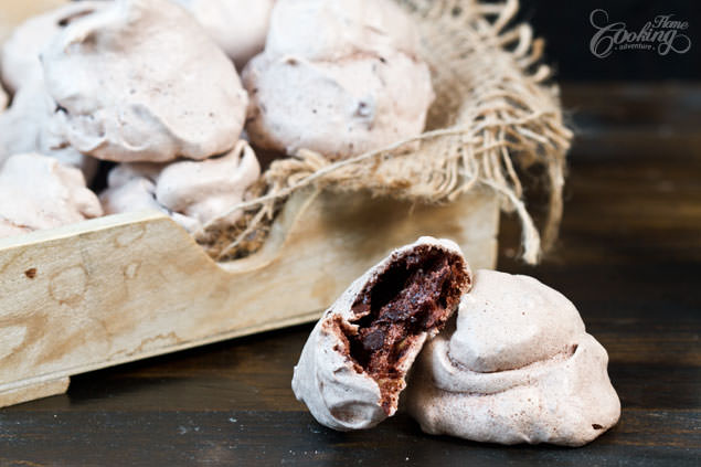 Chocolate Walnut Clouds with Cocoa Nibs