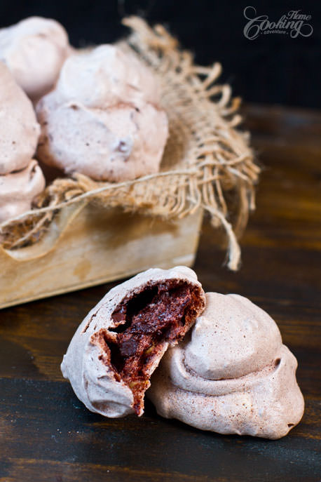 Chocolate Walnut Clouds with Cocoa Nibs section