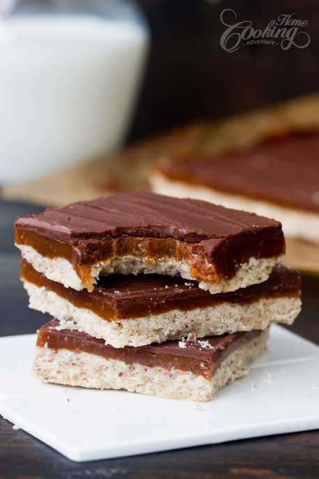 Chocolate Caramel Bars with Homemade Caramel