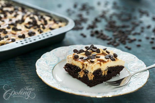 Chocolate Caramel Poke Cake - Irresistible Sheet Cake Recipe