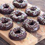 Easy Baked Chocolate Doughnuts (no yeast, no eggs, no butter)