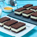 Chocolate Milk Slice Cake - Kinder Chocolate Milk Slice