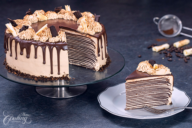 Chocolate Mocha Crepe Cake