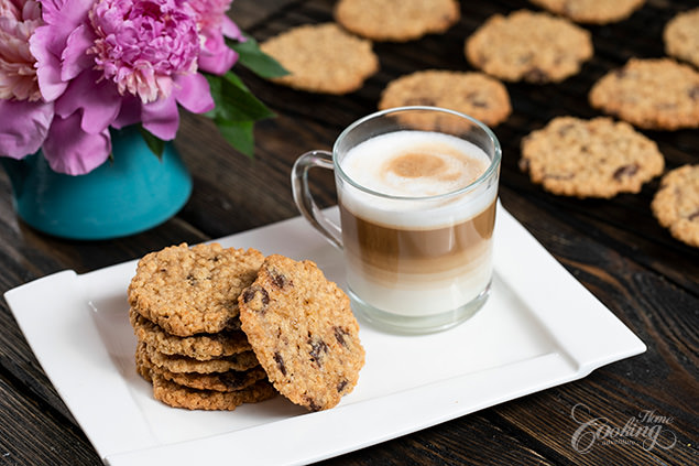 Eggless Chocolate Oatmeal Cookies