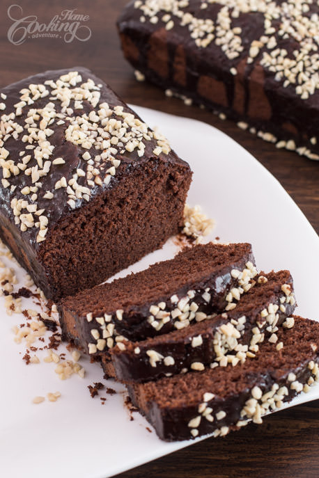 Chocolate Pound Cake Slices