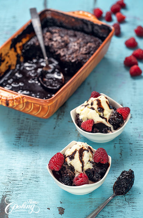 Chocolate Pudding Cake Vertical