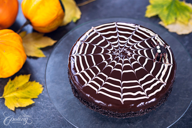Easy Halloween Chocolate Pumpkin Cake