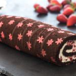 Chocolate Strawberry Swiss Roll