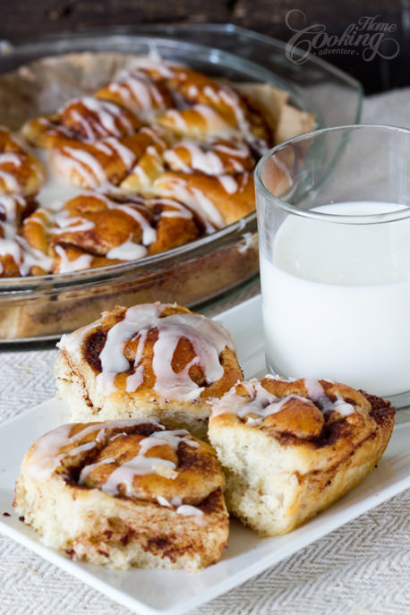 Cinnamon Rolls closeup 