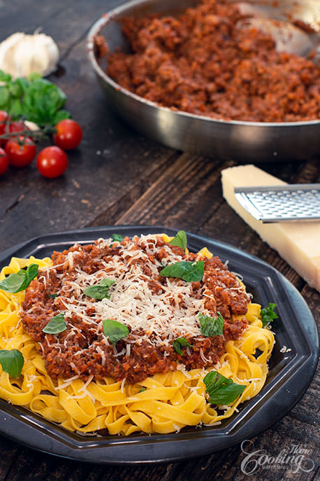 Classic Bolognese Sauce with Tagliatelle