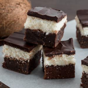 Schokoladen-Kokos-Brownies