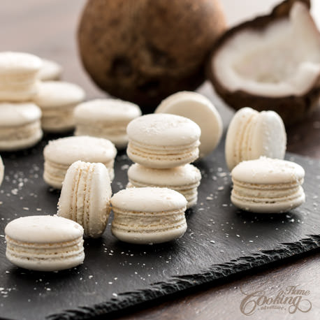 Coconut Macarons - Italian Method
